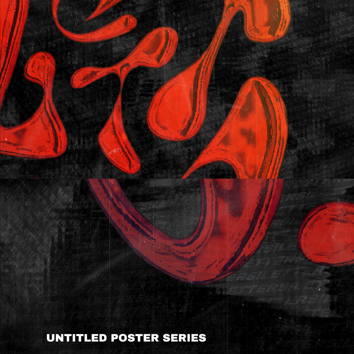 abstract artwork dark Digital Art  digital illustration lettering poster Poster Design typography   Event