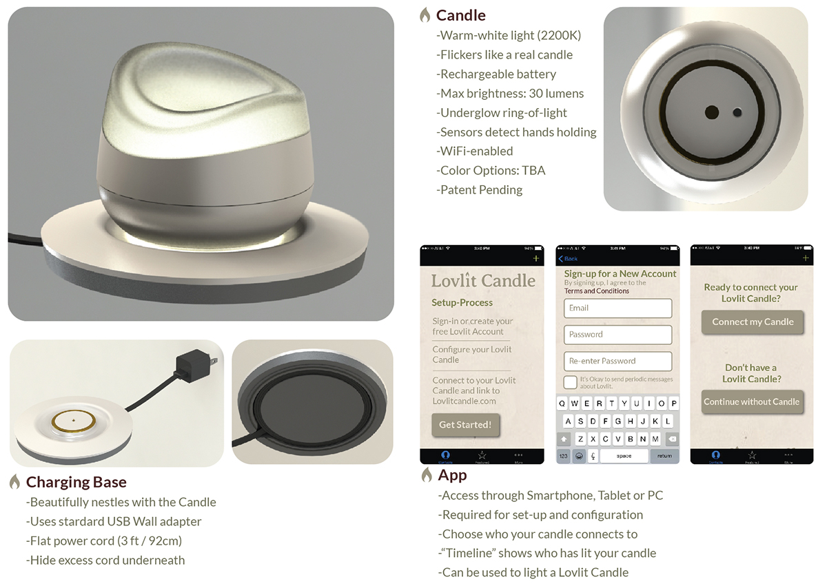 candle Internet of Things Love internet-connected light hands touch hold connect loved-ones emotion Emotional Beautiful warm warmth