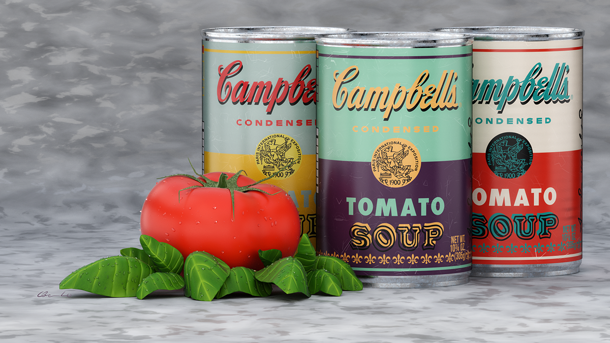 campbell's Soup Tomato blender 3D studio