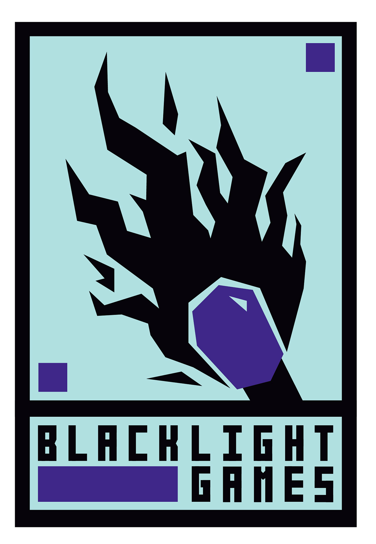 Adobe Portfolio blacklight game blacklight Games logo studio animation 