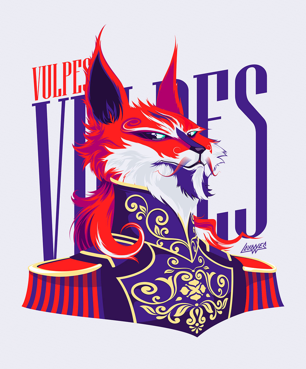 lupus vulpes FOX wolf Werewolf vector savage Hardcore laynnes colorful