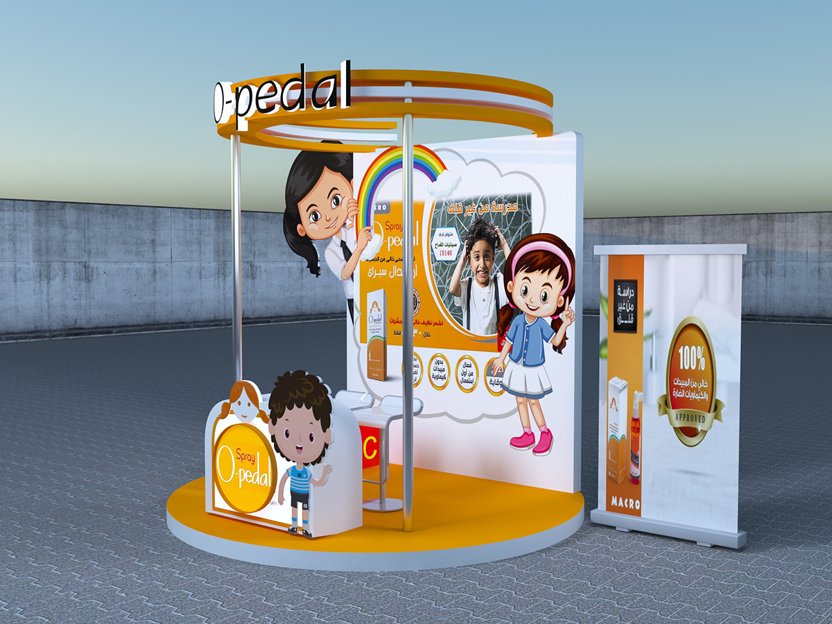 3DDesign booth child Opedal school Stand