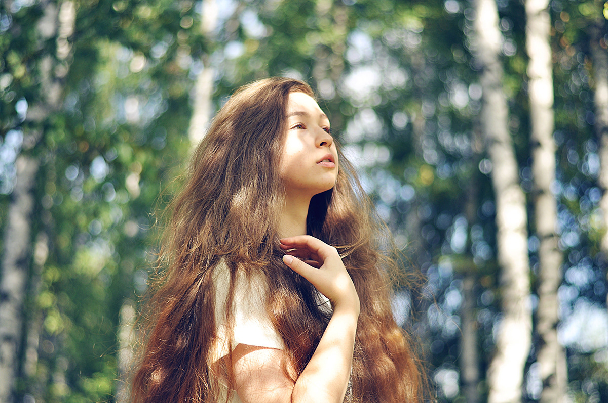 image girl Beautiful taya russian beauty light long hair