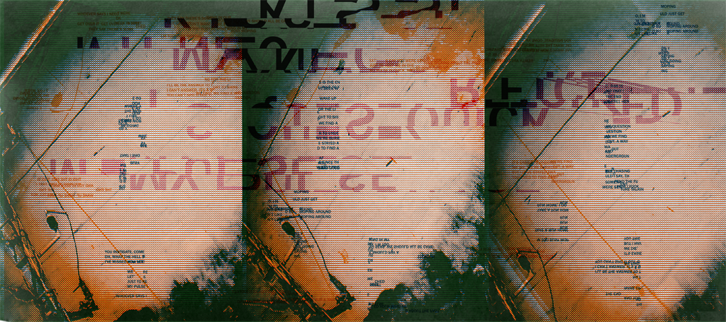 her grunge personal blend motion words color ILLUSTRATION  Vectorial Glitch