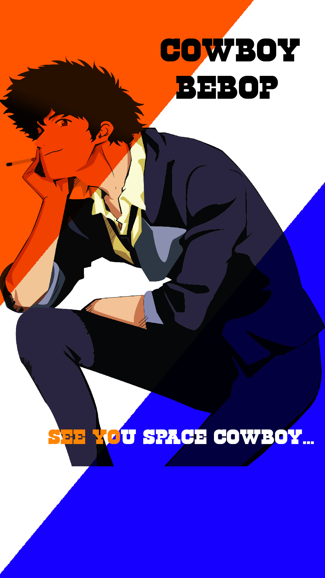 anime cowboy bebop Cartaz minimalista Minimaista