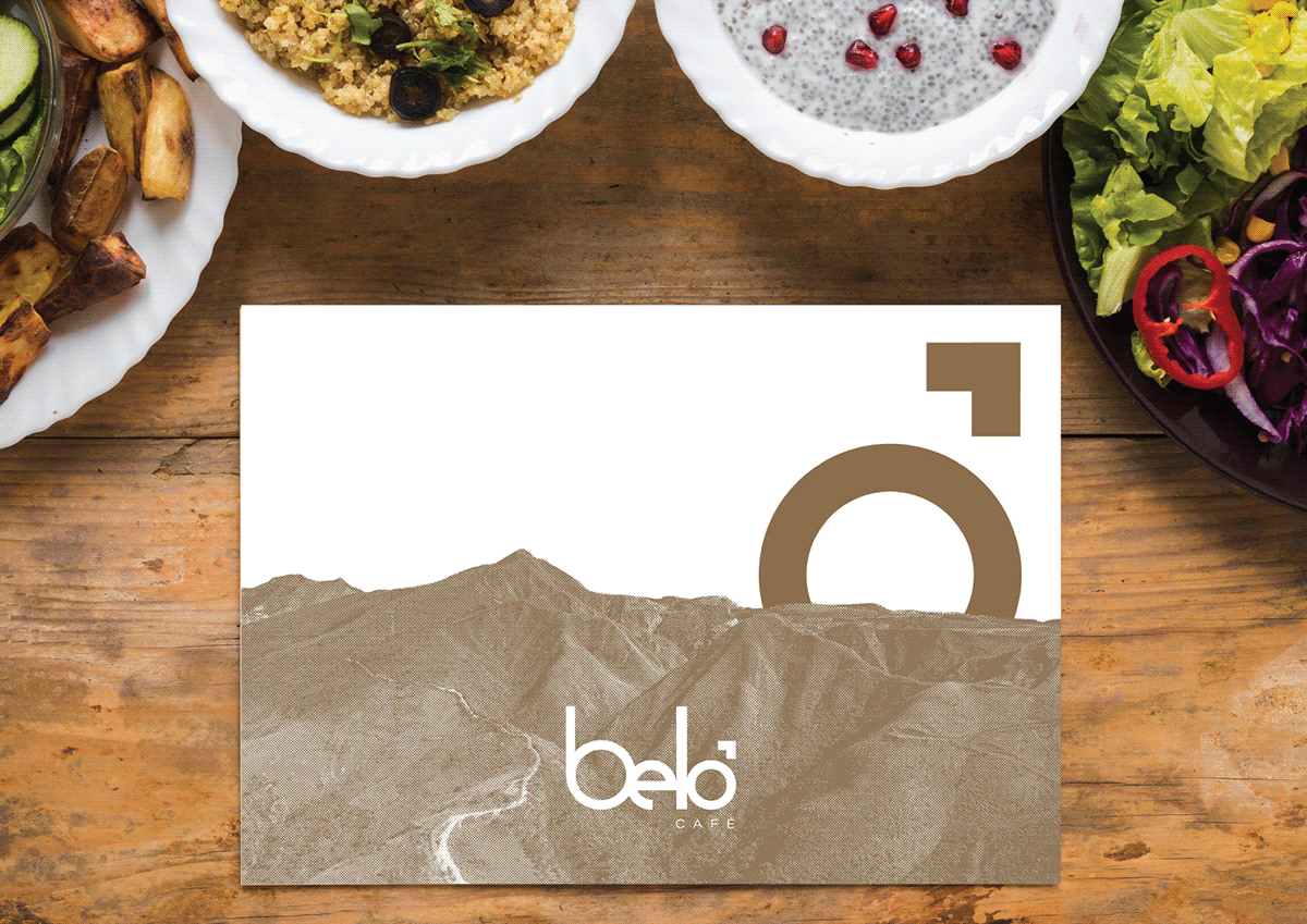 Adobe Portfolio Logomarca identidade visual cafe restaurante belo café