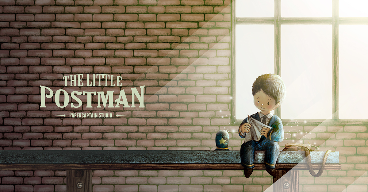 papercaptain Picture book children book storybook classic story fairy tale gepetto pinocchio jack and the giant beanstalk little postman the little postman postman book design classic book design