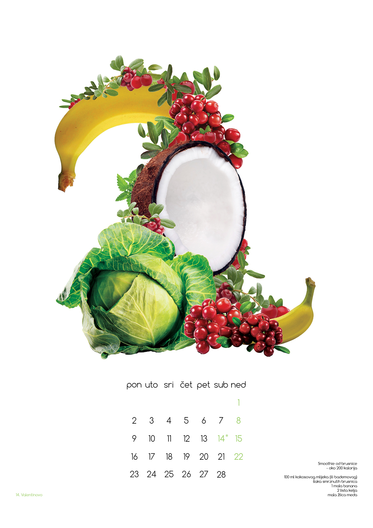 calendar fruits smoothie healthy seasons