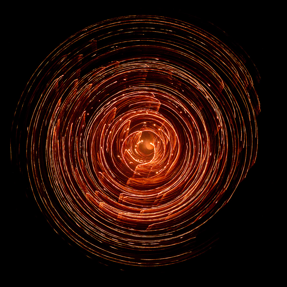 firework long exposure abstract ring