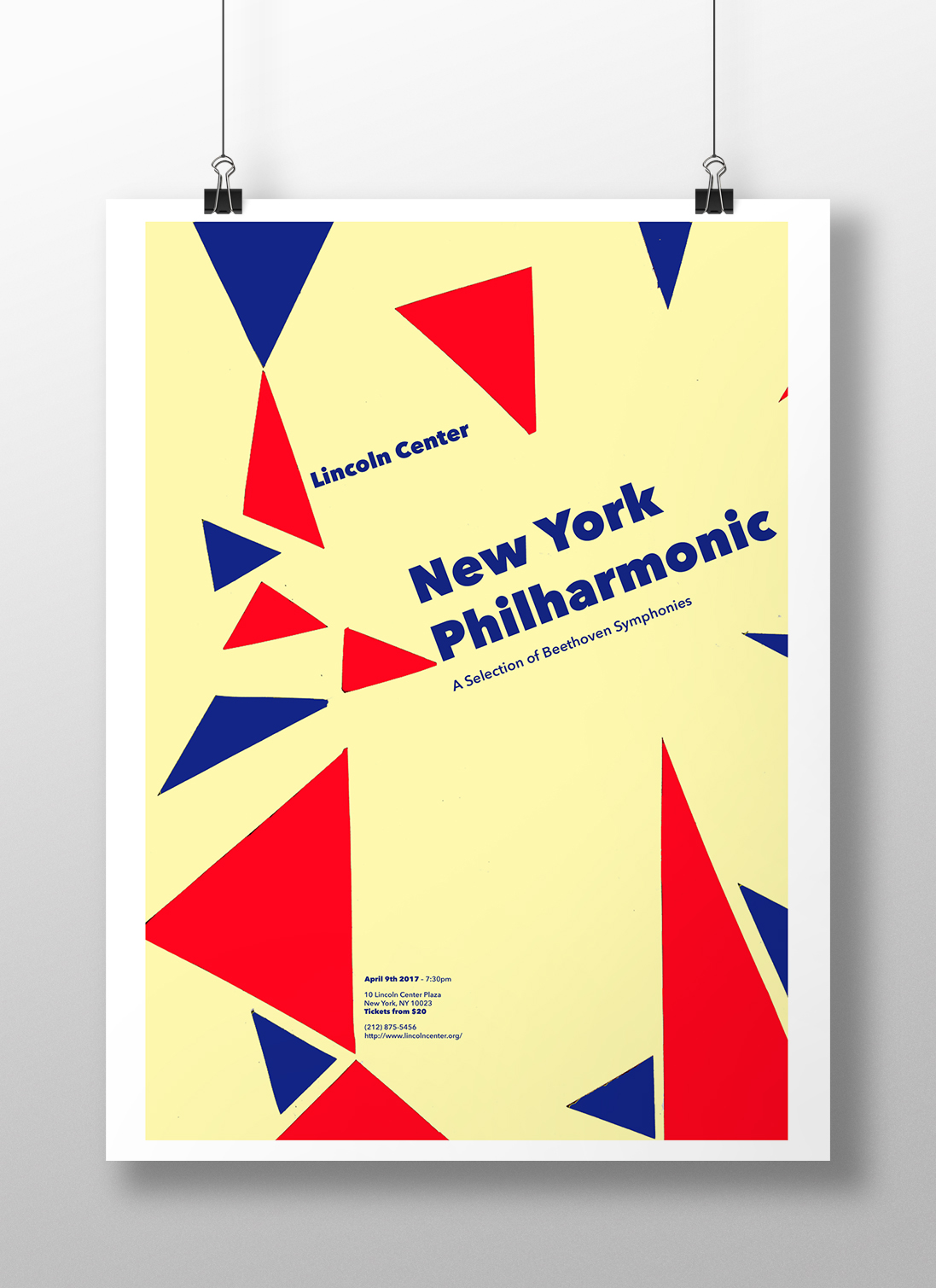 posters design New York philharmonic Classical
