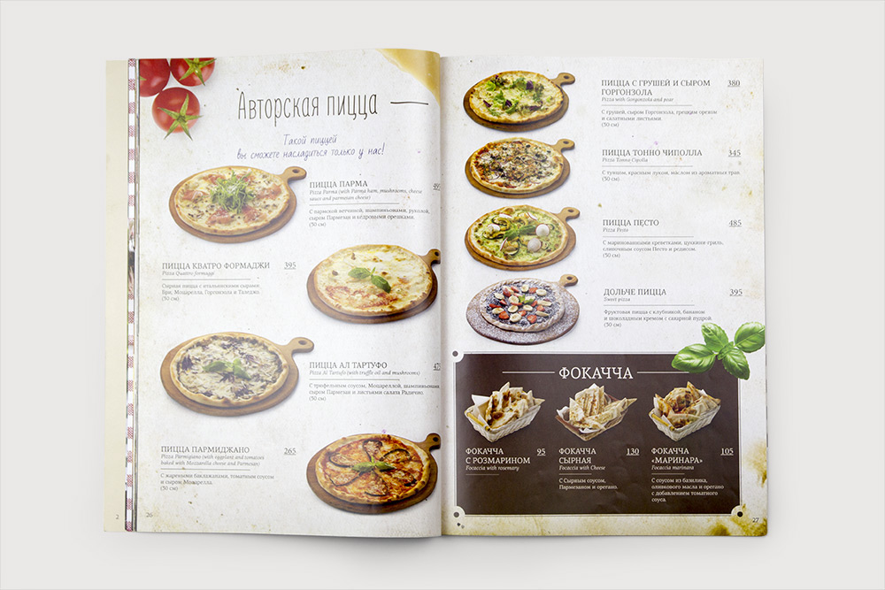 restaurant menu italian Food  cuisine cafe magazine recipes