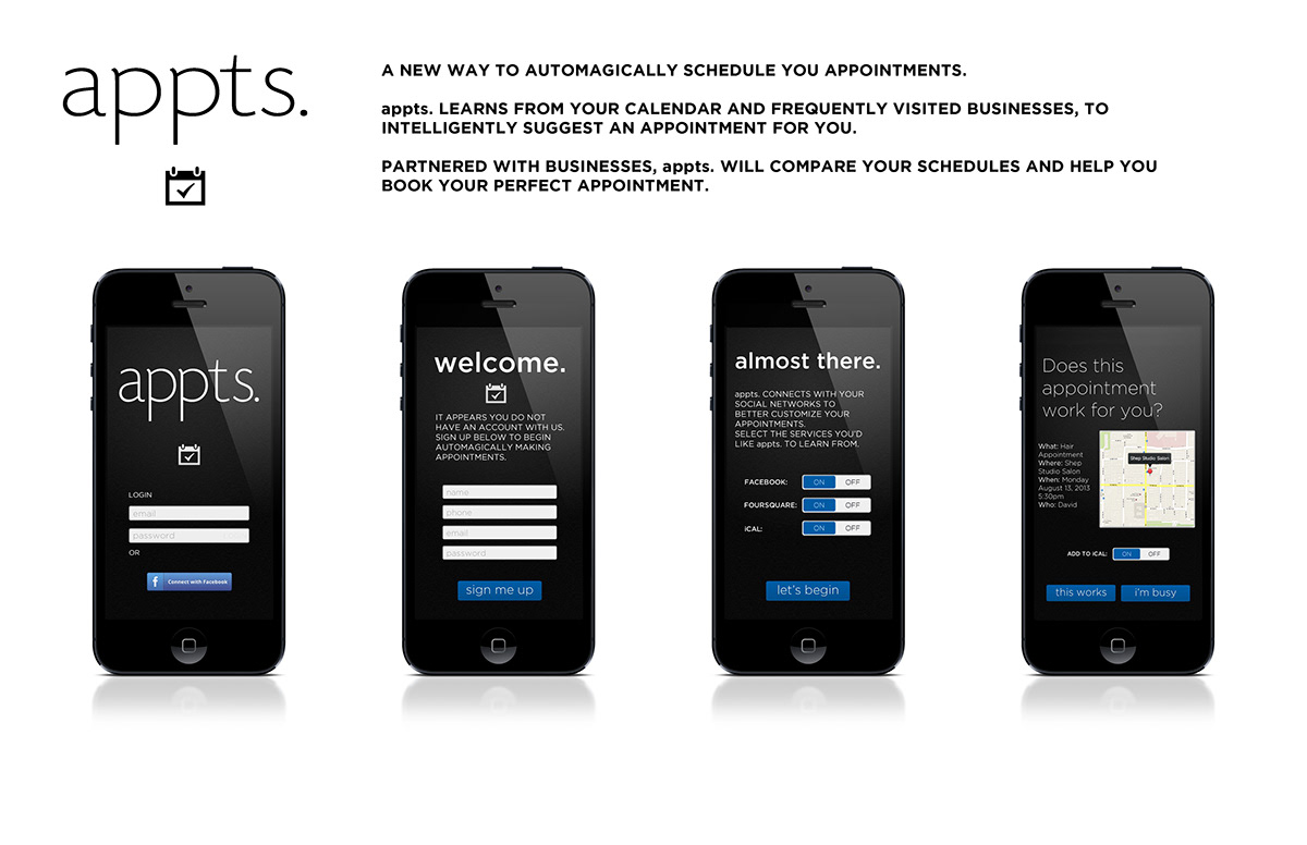 appts appointments app iphone iMac idea