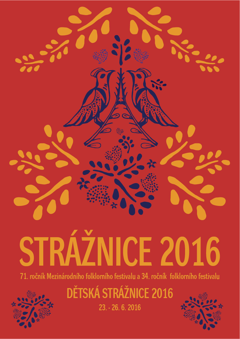 poster posters Poster Design design graphic Folklore folklore festival Straznice School Work