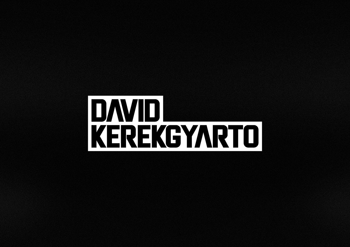 david kerekgyarto typo identity corporate letter lettering DAWE dave logo brand black grey