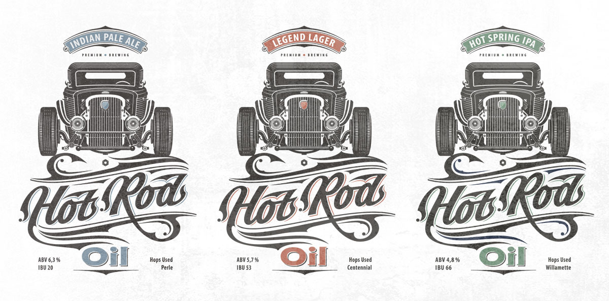 beer ale drink hotrod car Drawing  linework