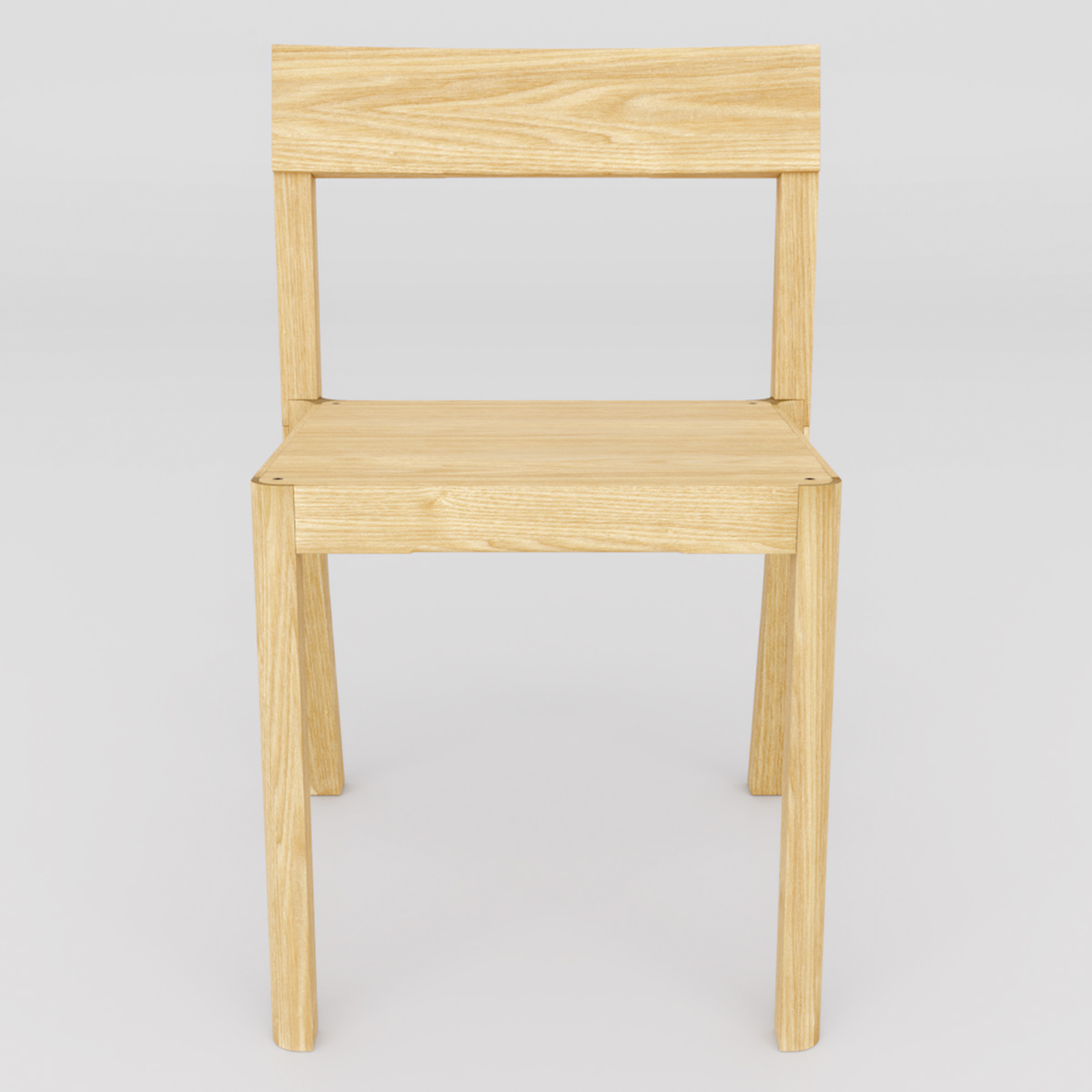 furniture chair ash blender wood steam-bent Minimalism product design  industrial design 