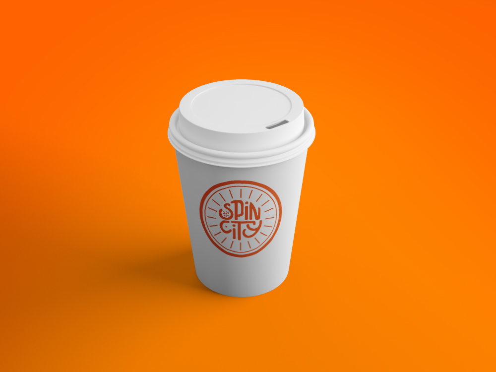 exercise logo branding  Business Cards coffee cup Signage visual identity flyer apparel spin cycle