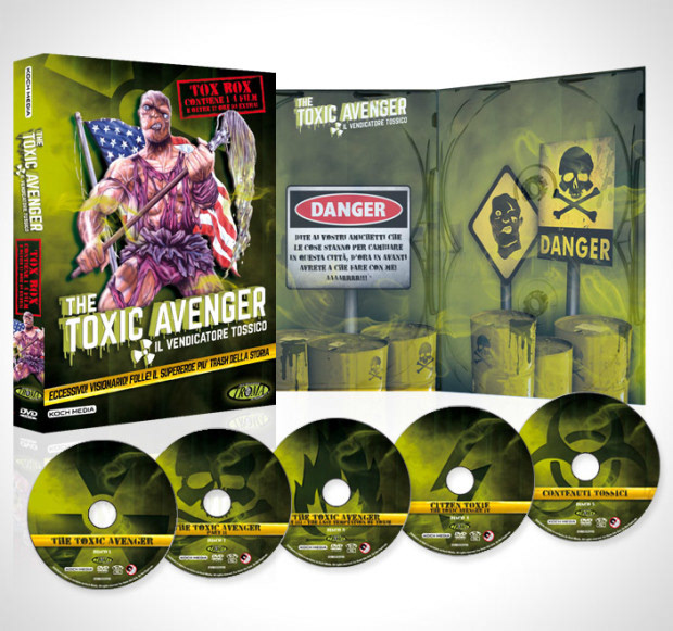 Toxic Avenger troma packaging dvd movie trash box Collectors Edition Pack Packshot Movies