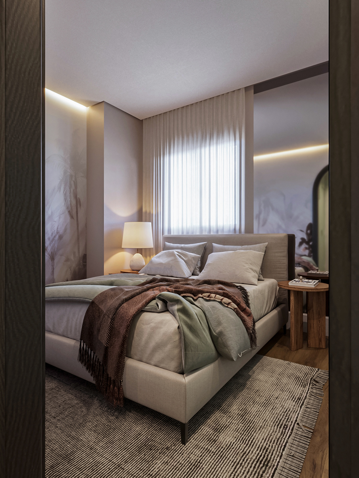 Interior design 3ds max photoshop bedroom modeling Render interior design  eclectic