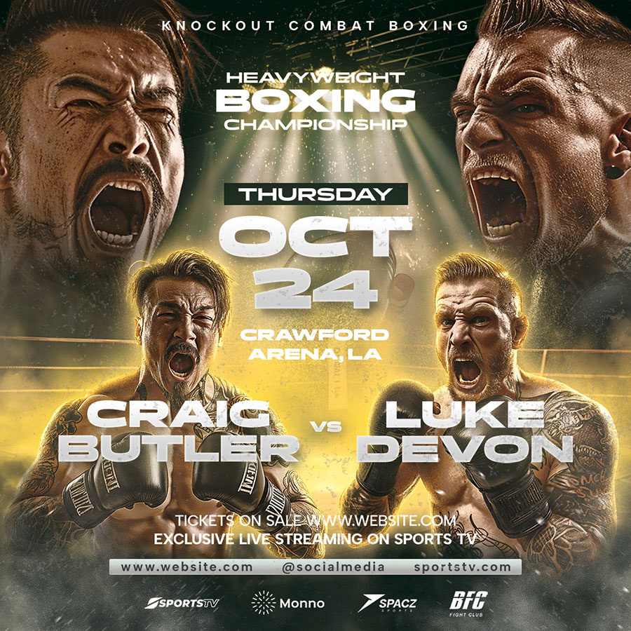 flyer template poster template photoshop Boxing MMA UFC sports Boxing Flyer Boxing Poster Sports Designs