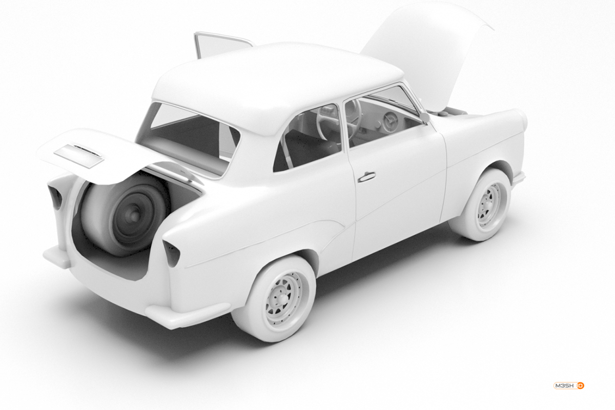 Trabant p50 car Automotive design 3D 3dsmax