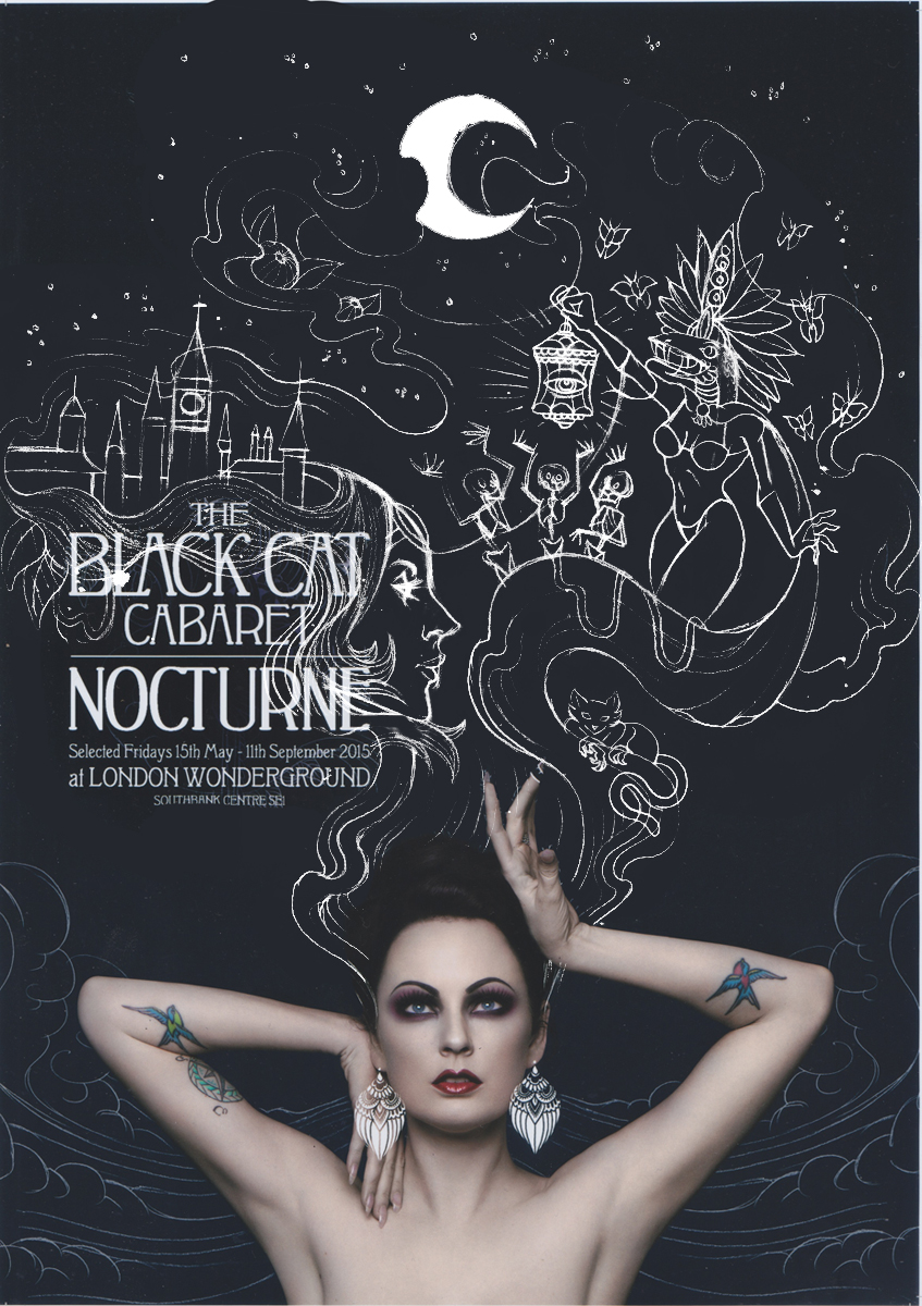 black cat cabaret poster Nouveau