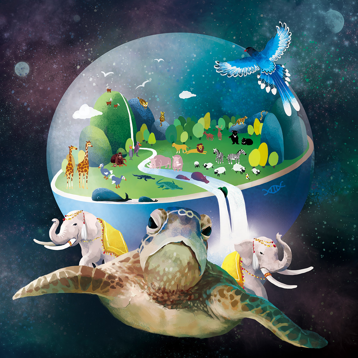 earth day animal green Nature earth Ecology world Turtle Space  fantasy
