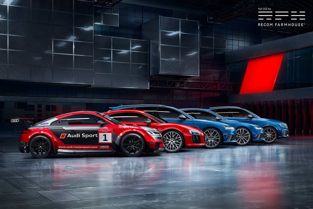 Audi car automotive   Racing Performance