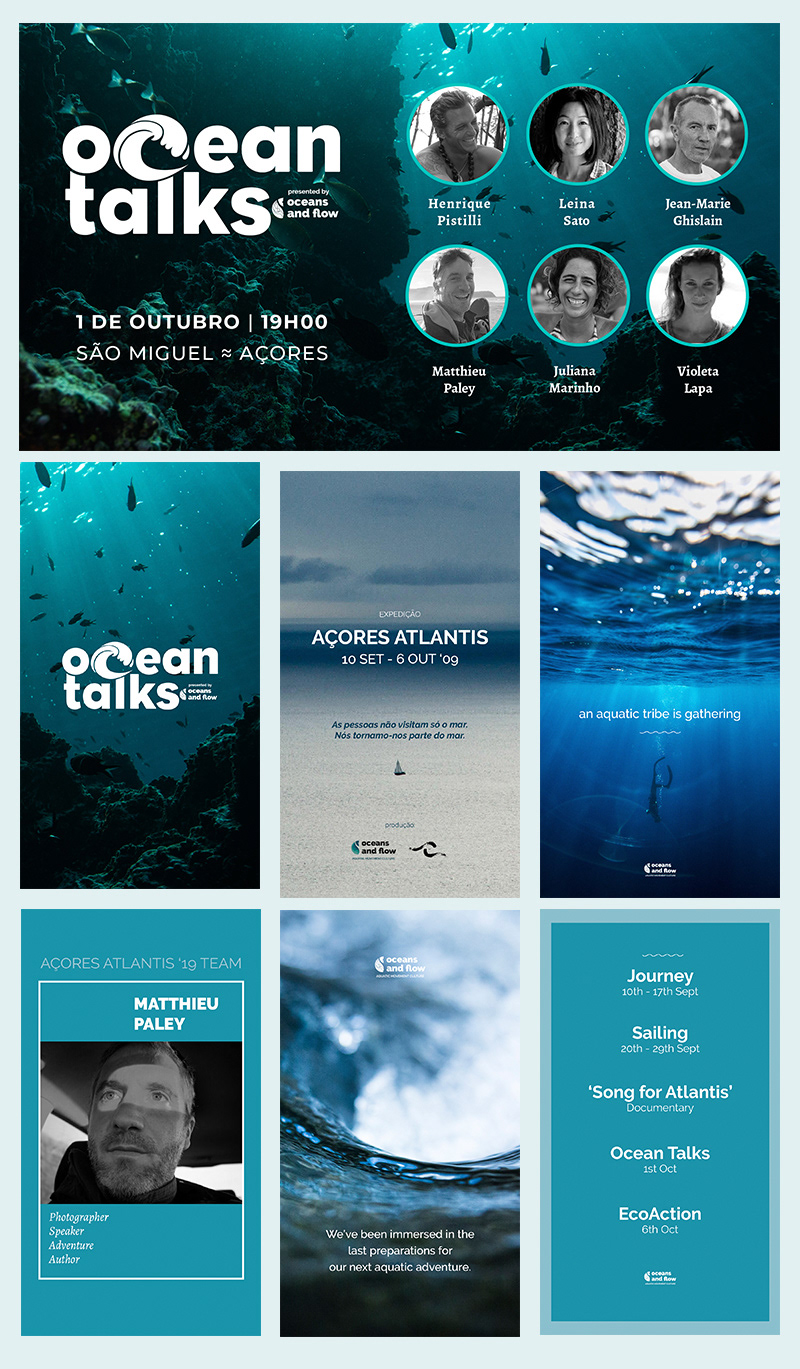 graphic design  Ocean ocean talks poster