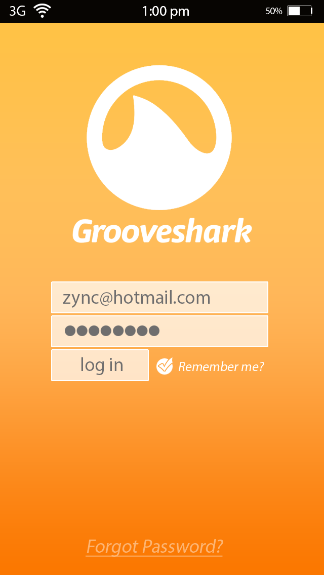 groove shark grooveshark app applications Zync designs