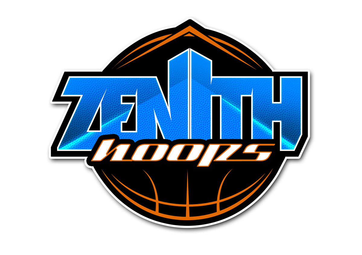 logo hoops basketball Illustrator Austin ragno ragz artwork design brand