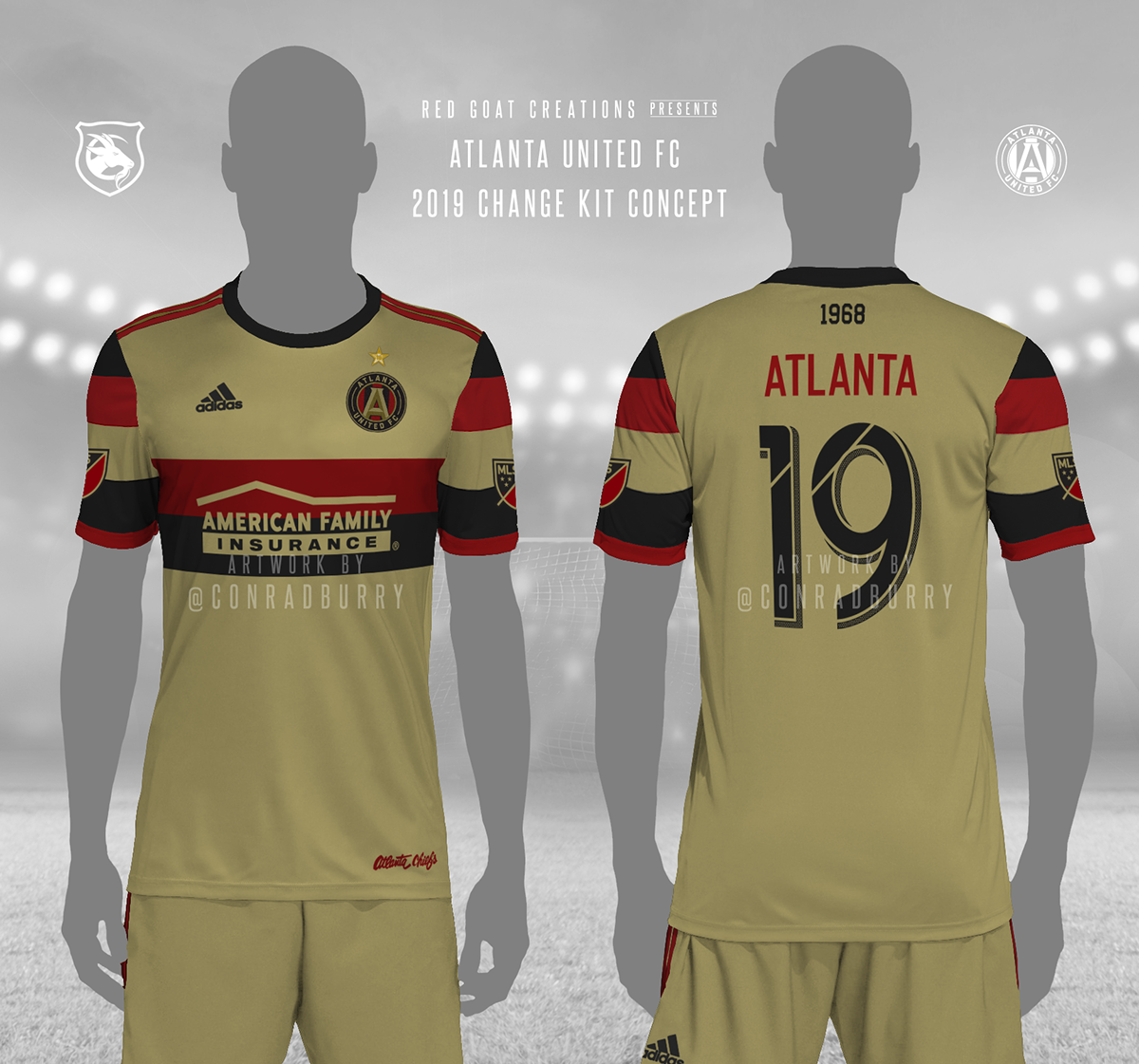 atlanta united football club kit jersey concept redesign Rebrand AUFC atlutd
