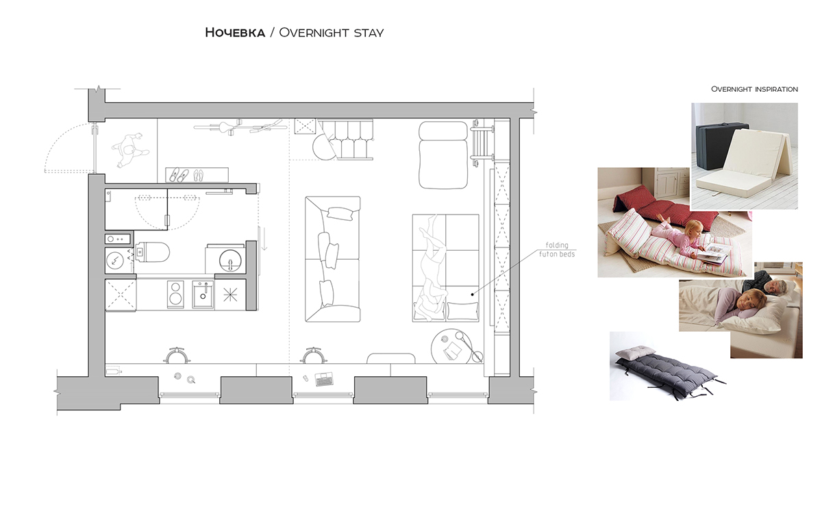 TheGoort Interior design LOFT smallspaces Tiny apartments MINI