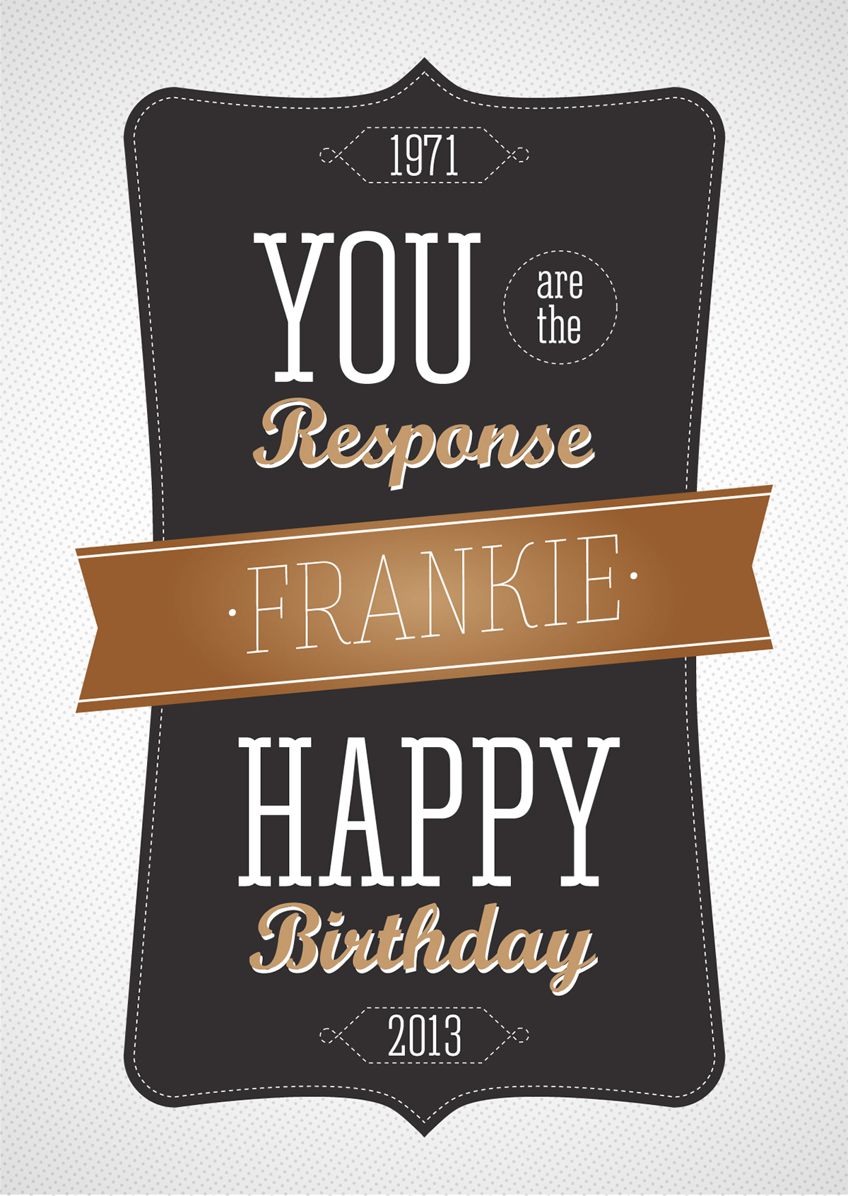 happy Birthday frankie