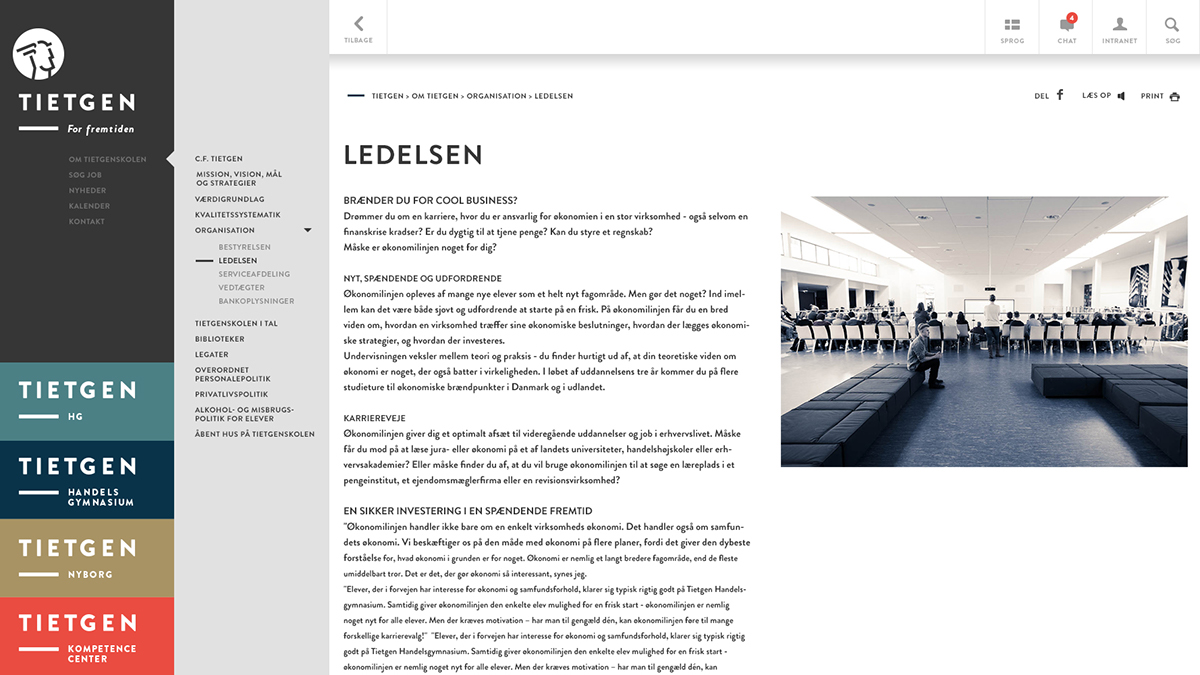 tietgen skolen Web design Morten lybech grid Responsive tablet