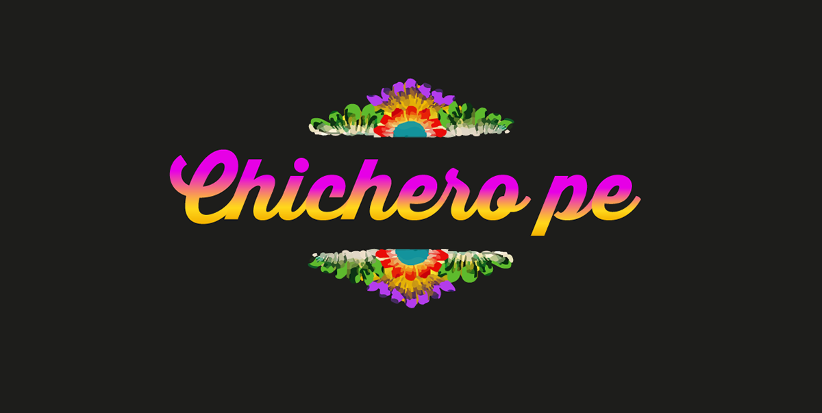escritura caligrafia tipografia chicha cultura peruana Illustrator popular vernacular
