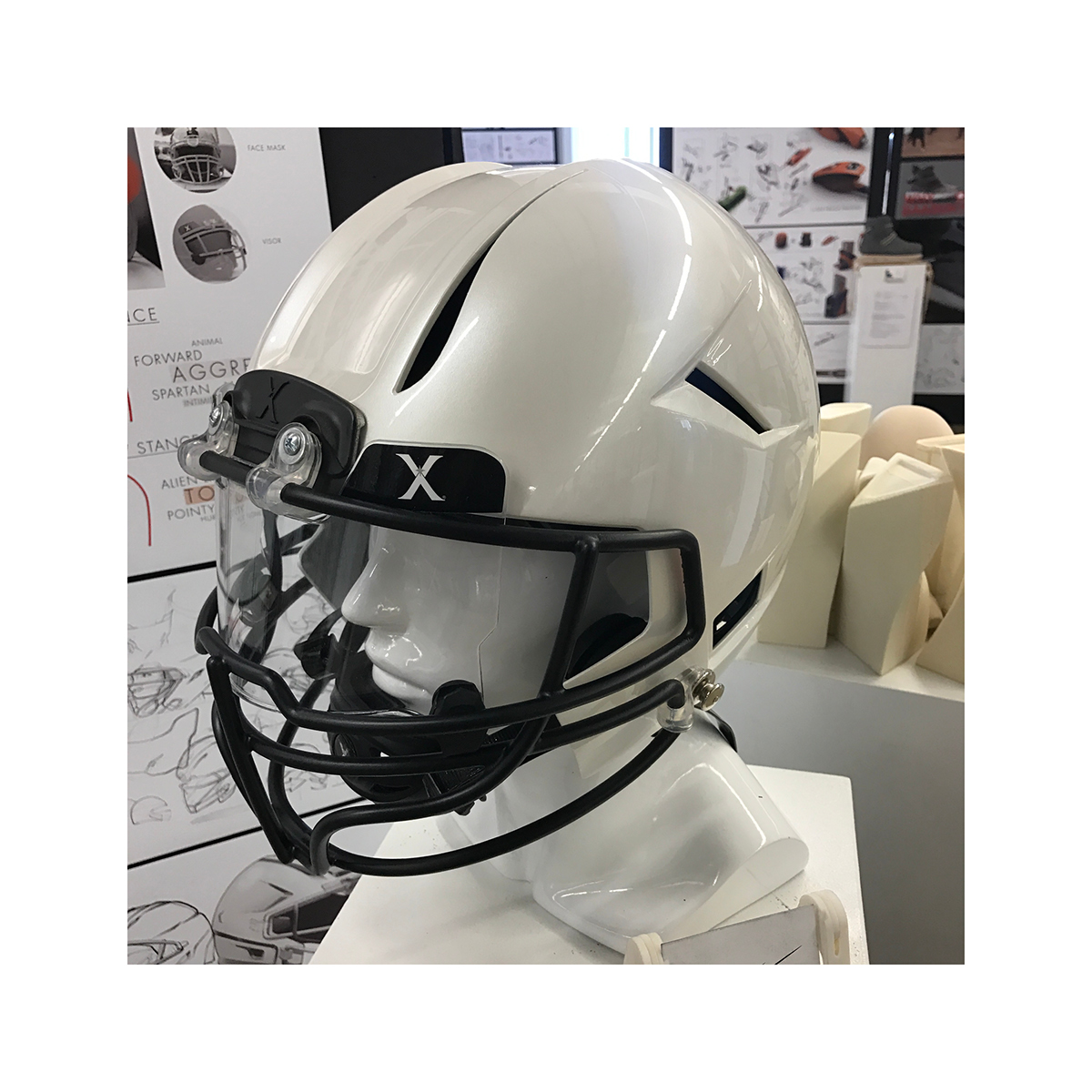 Adobe Portfolio football Helmet Xenith innovation product design industrial
