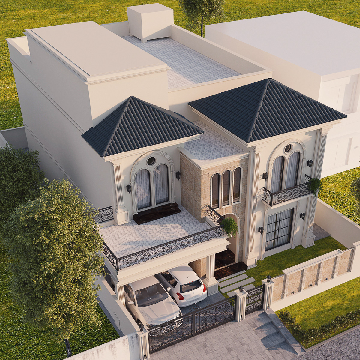 architecture design islamabad Pakistan Residence spanish Villa