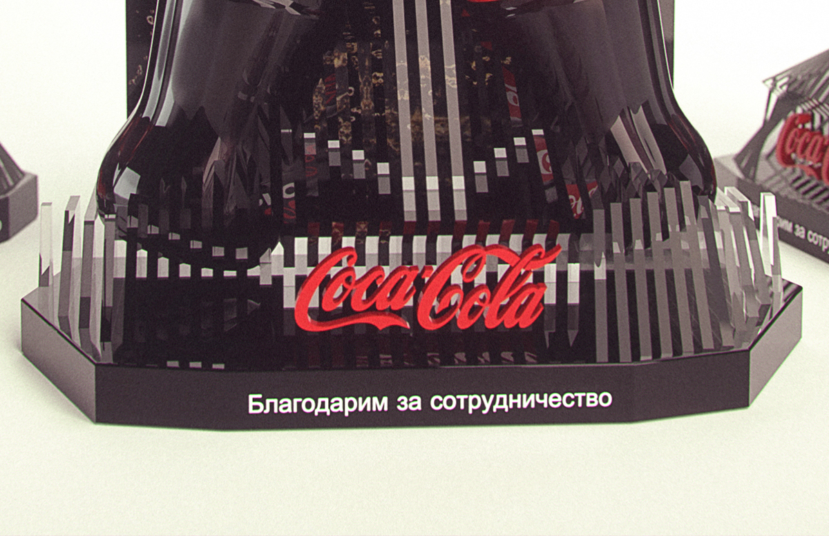 Coca Cola zero pop posm Maximov Render 3D coca cola zero visualization pos