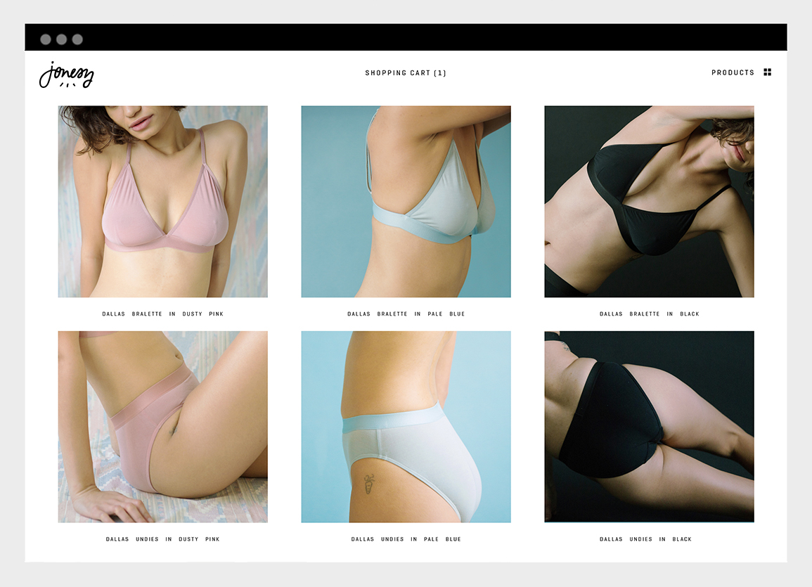 lingerie Web digital Responsive