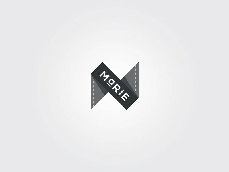 Marie tailor logo brand design
