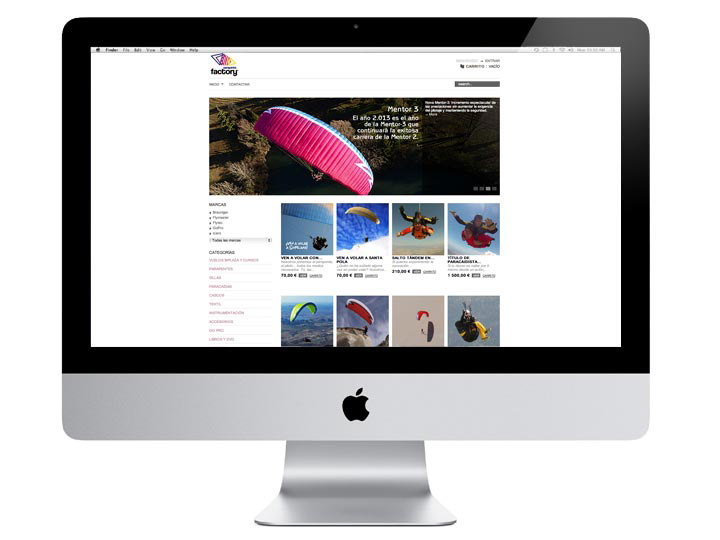 paragliding Parapente sopelana comunicación diseño dirección de arte diseño gráfico Diseño web