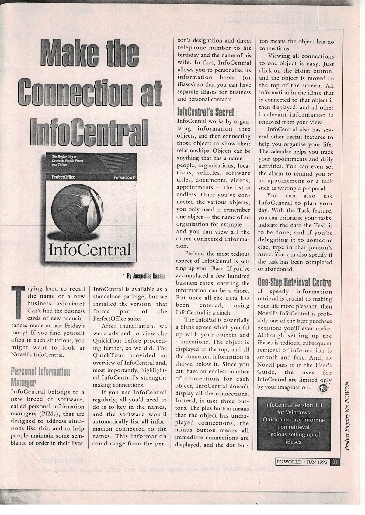 PCWorld software Novell InfoCentral