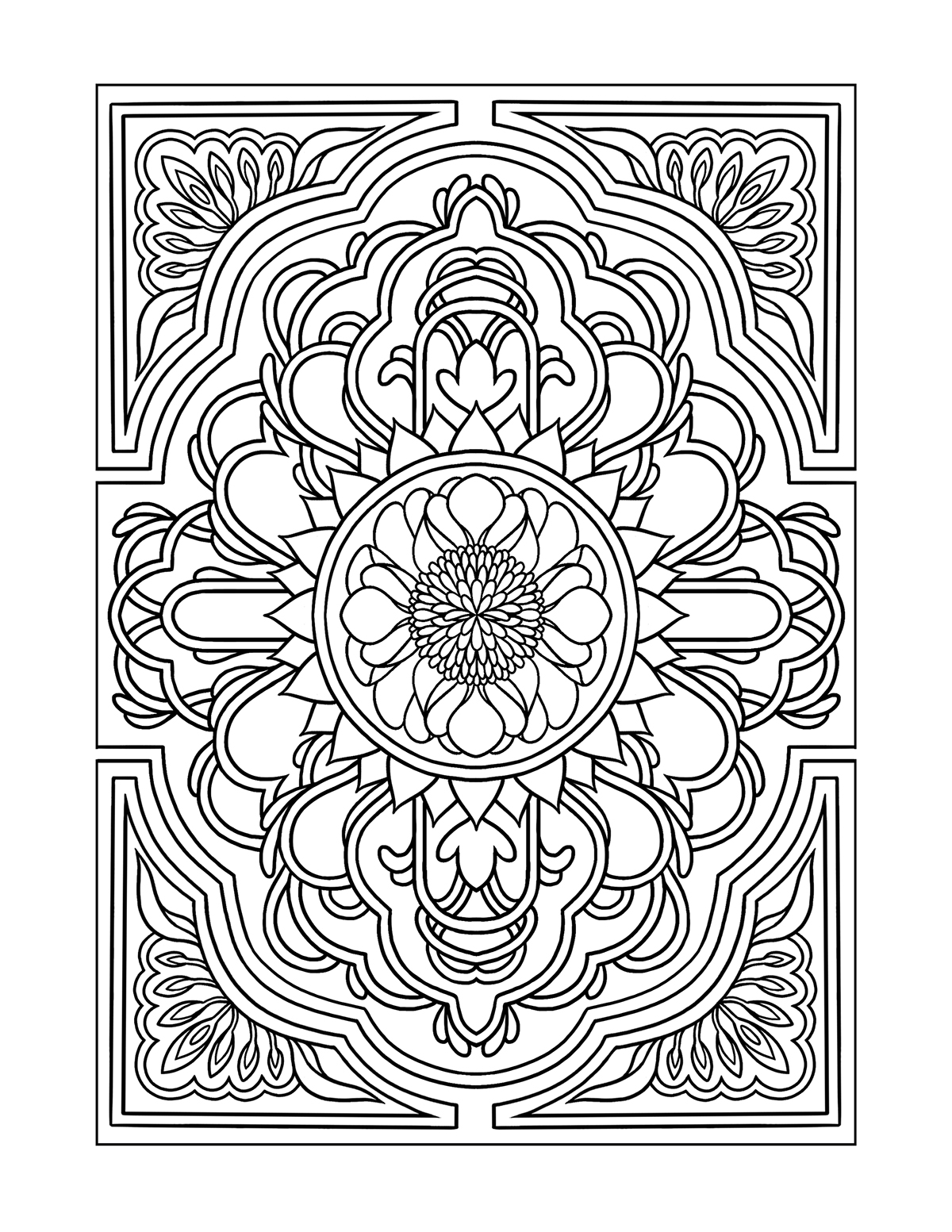 coloring book grownups book design patternmaking art deco art nouveau constructivism bauhaus modern inspired