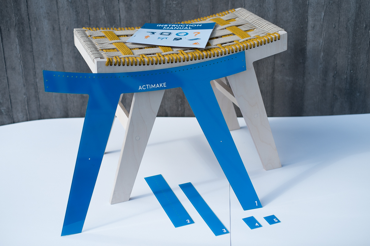 Adobe Portfolio asylum seeker stool design furniture template manual