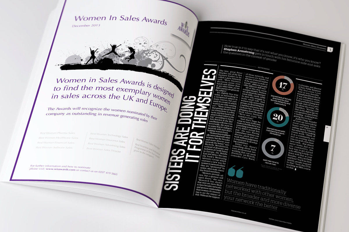 Adobe Portfolio The Week raconteur supplement magazine infographics Data data visualisation data visualization business women