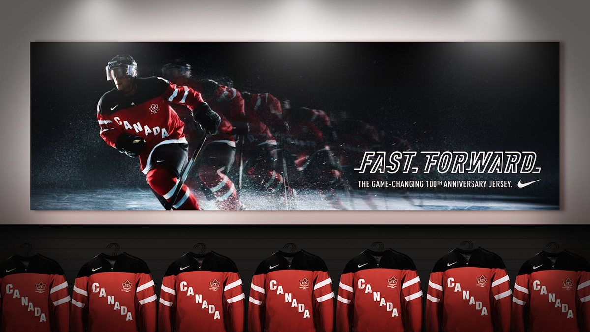 Nike nike canada Canada Team Canada hockey Photo Manipulation  fast fast forward rethink Rethink Canada ice jersey