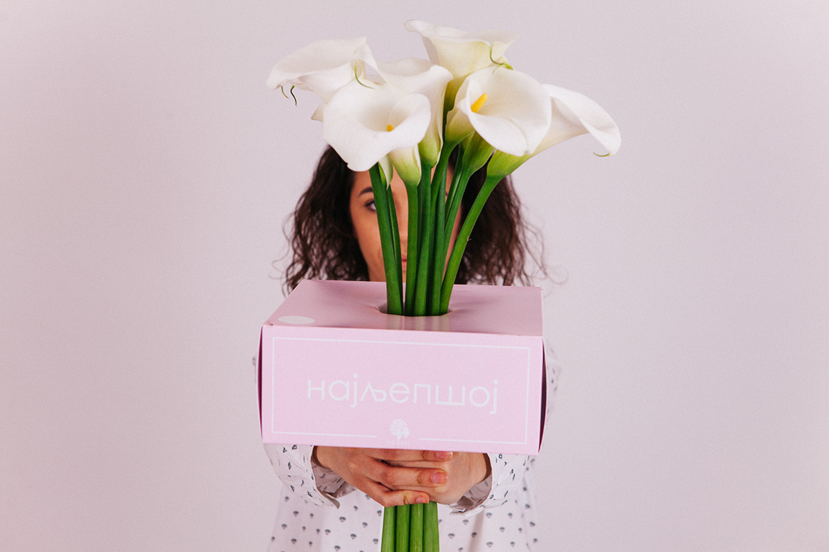 packaging design flower flowershop gift box box design gift