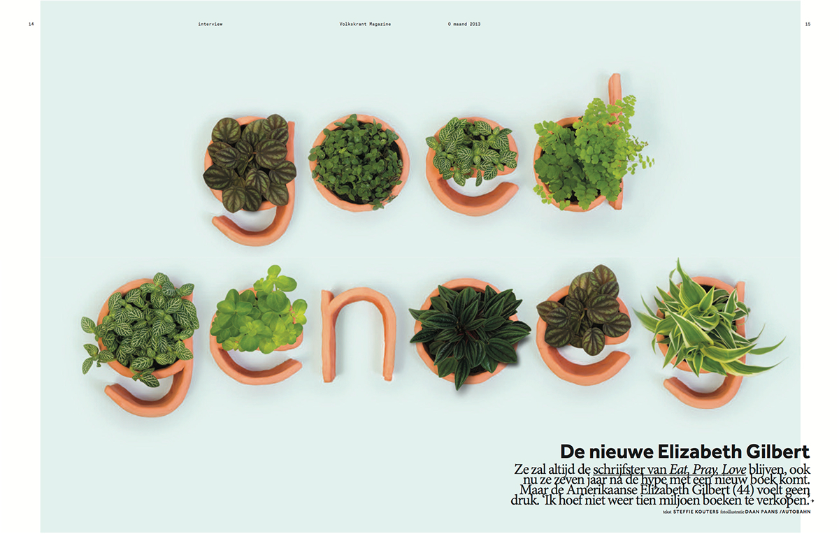 AUTOBAHN typography illustration volkskrant magazine dutch utrecht type graphic design craft hand made