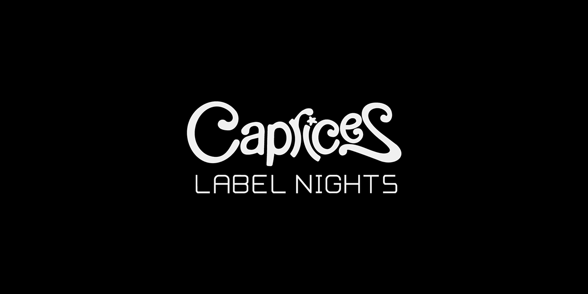 branding  identity logo flyers caprices festival capricia party nights
